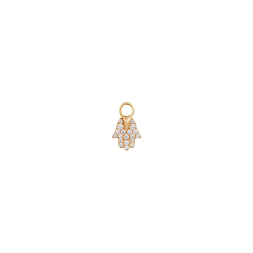 Miriam | Diamond Hamsa Earring Charm